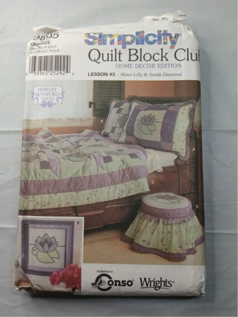 Simplicity Quilt Block Club Pattern Lot (4) + Home Mini Pillows Sewing Patterns - Picture 4 of 6